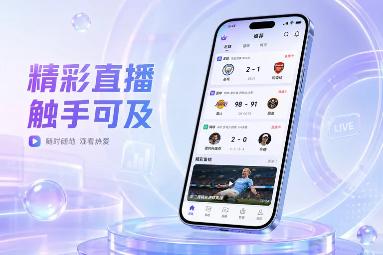 路径式引导 · 赛事App入口 · 多场赛事切换更清楚界面展示